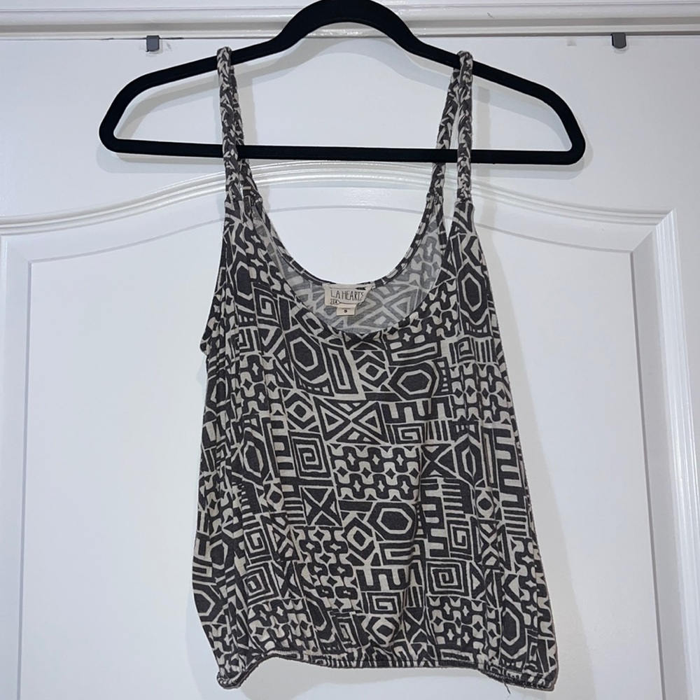 Braided Strap Tank Top Size Small